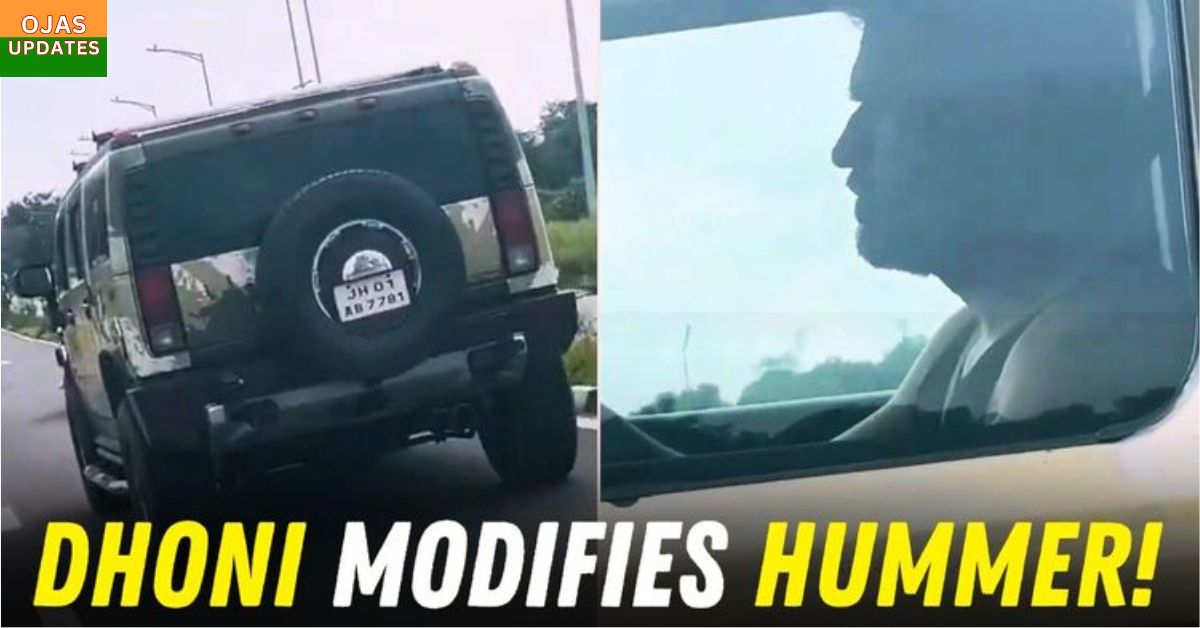 Captain Cool’s Ride of Honor: MS Dhoni’s Army-Inspired Hummer H2 Turns Heads in Ranchi