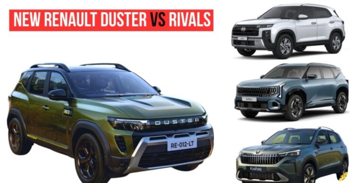 New Renault Duster vs Creta vs Seltos vs Kushaq vs Taigun