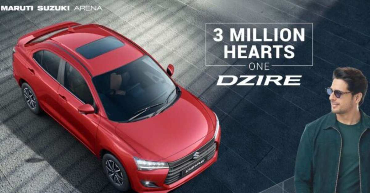 Maruti Suzuki Dzire 30 Lakh Sales Milestone