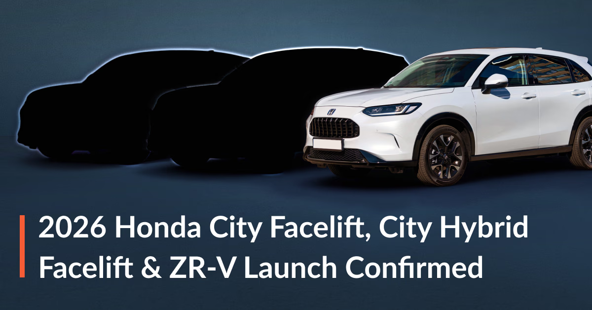 2026 Honda City Facelift, City Hybrid & Honda ZR-V India Launch