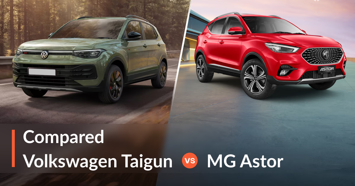 2026 Volkswagen Taigun Facelift vs MG Astor