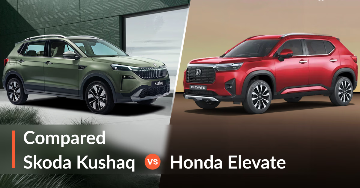 2026 Skoda Kushaq Facelift vs Honda Elevate